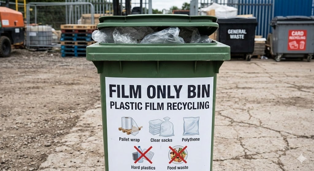 Film only bin on site