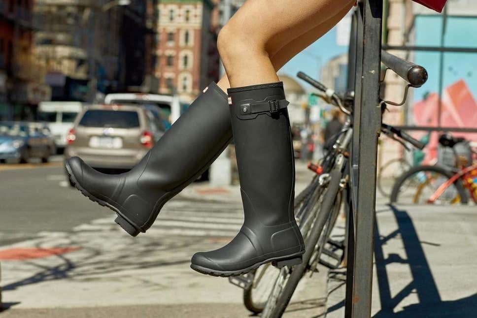 Hunter Boots made from recycled plastics