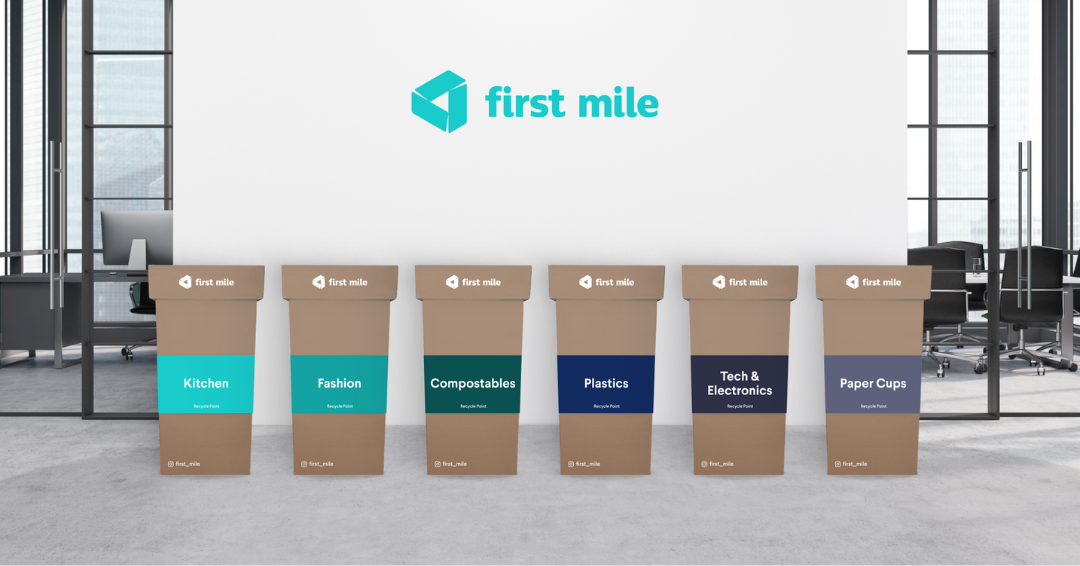 Illustration showing First Mile’s return and recycle points