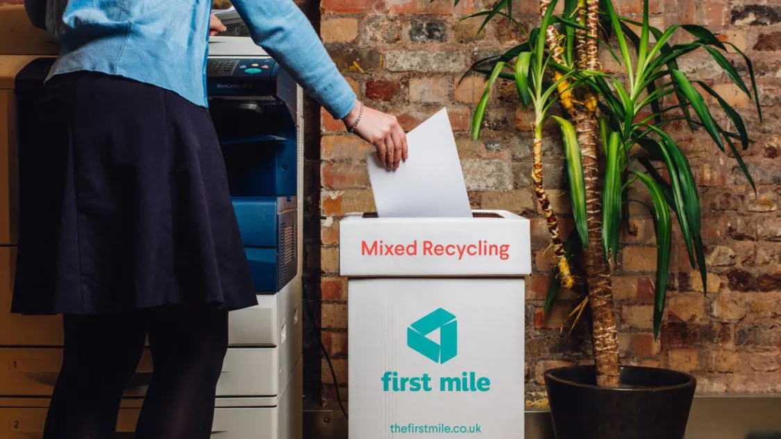 paper mixed recycling bin