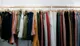 Clothes rack of items with materials that could fall under extended producer responsibilities
