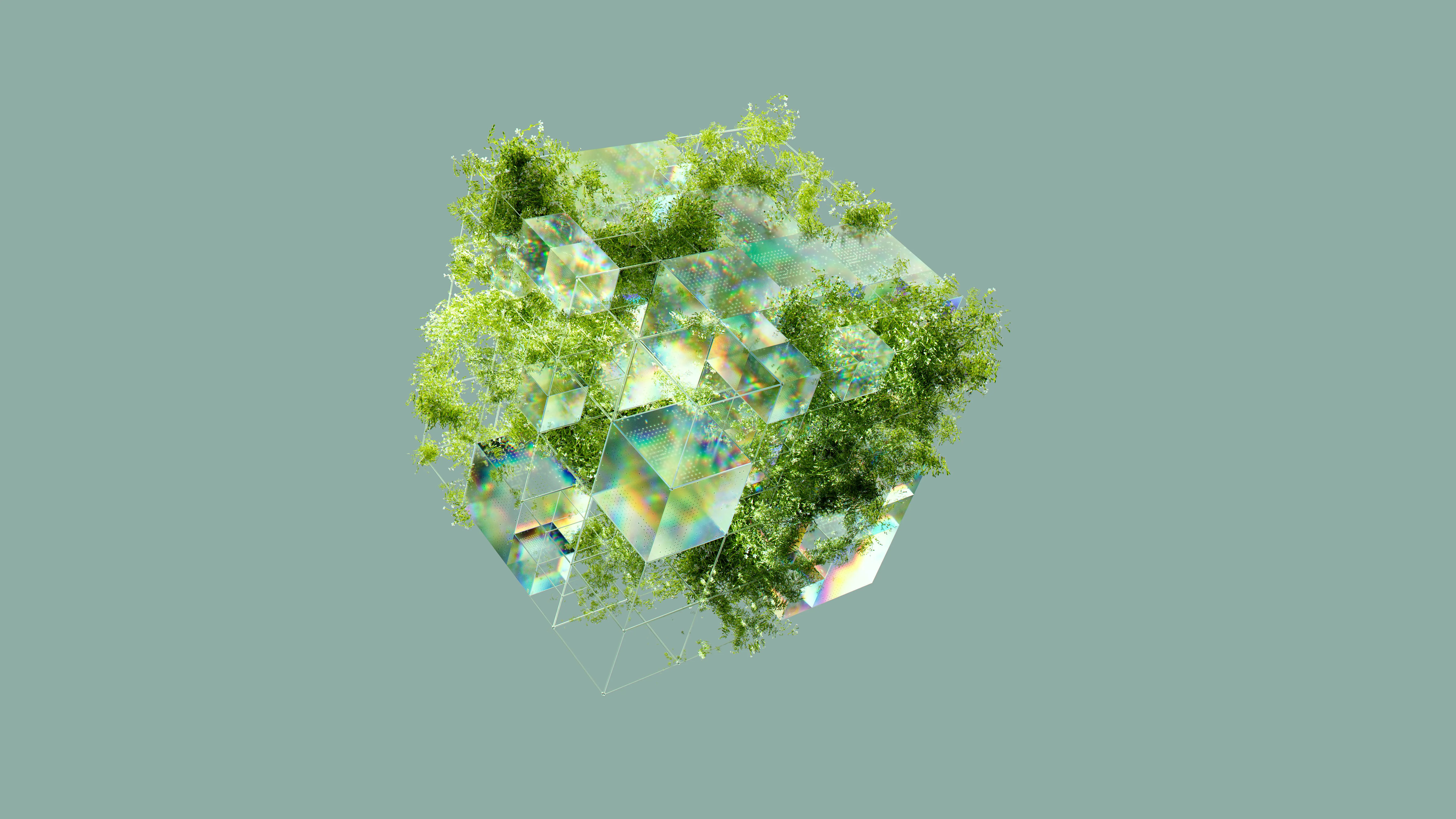 Ai and greenery connected together