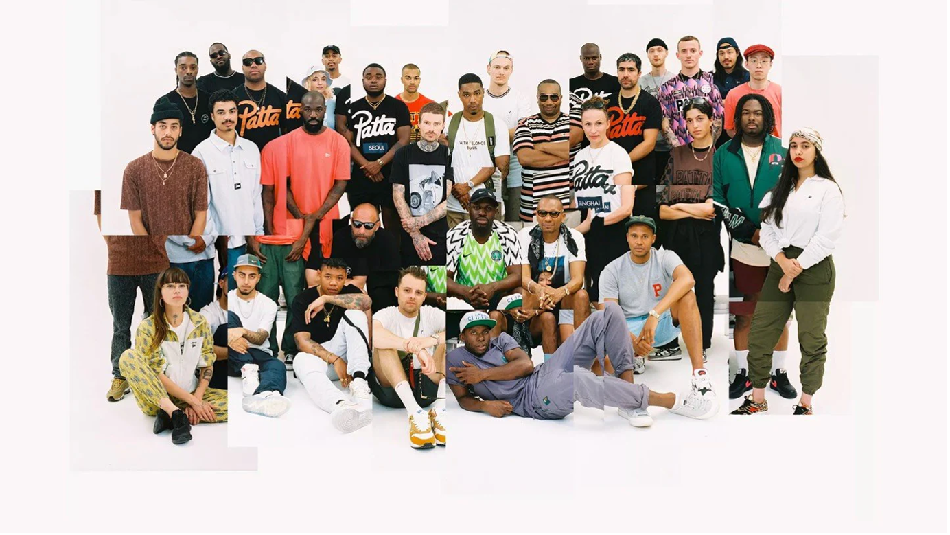 Young people wearing Patta clothing