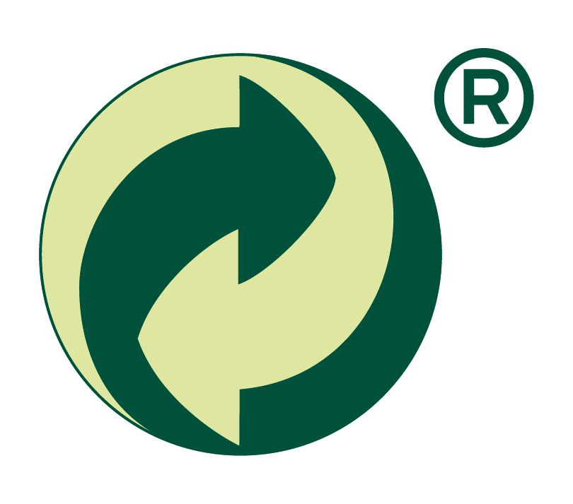 Green dot logo representing sustainable packaging and recycling