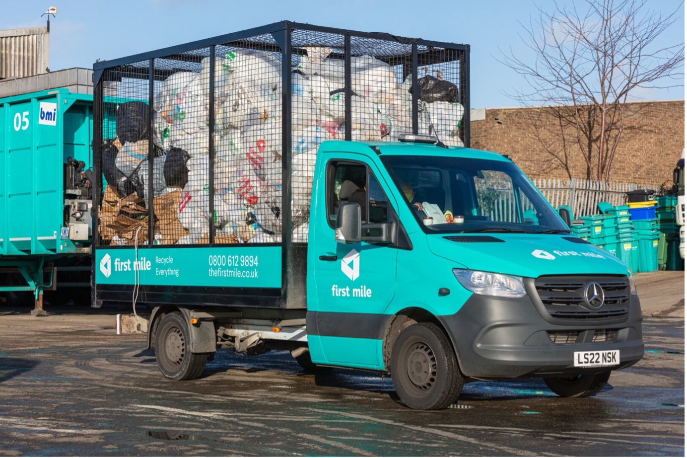A full First Mile delivery van